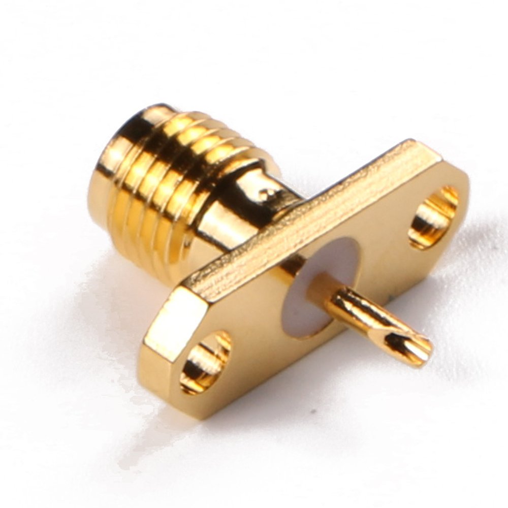End Launch Jack Pcb Bulkhead Female Connector Sma Edge Mount