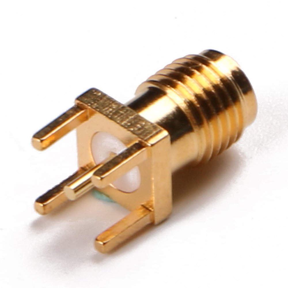 End Launch Jack Pcb Bulkhead Female Connector Sma Edge Mount
