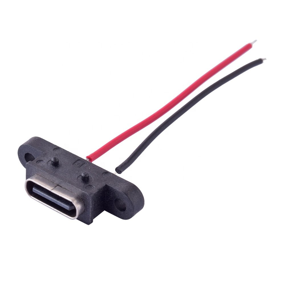 USB C Type Waterproof Connector Type-C 2Pin Waterproofing Connector ipx8