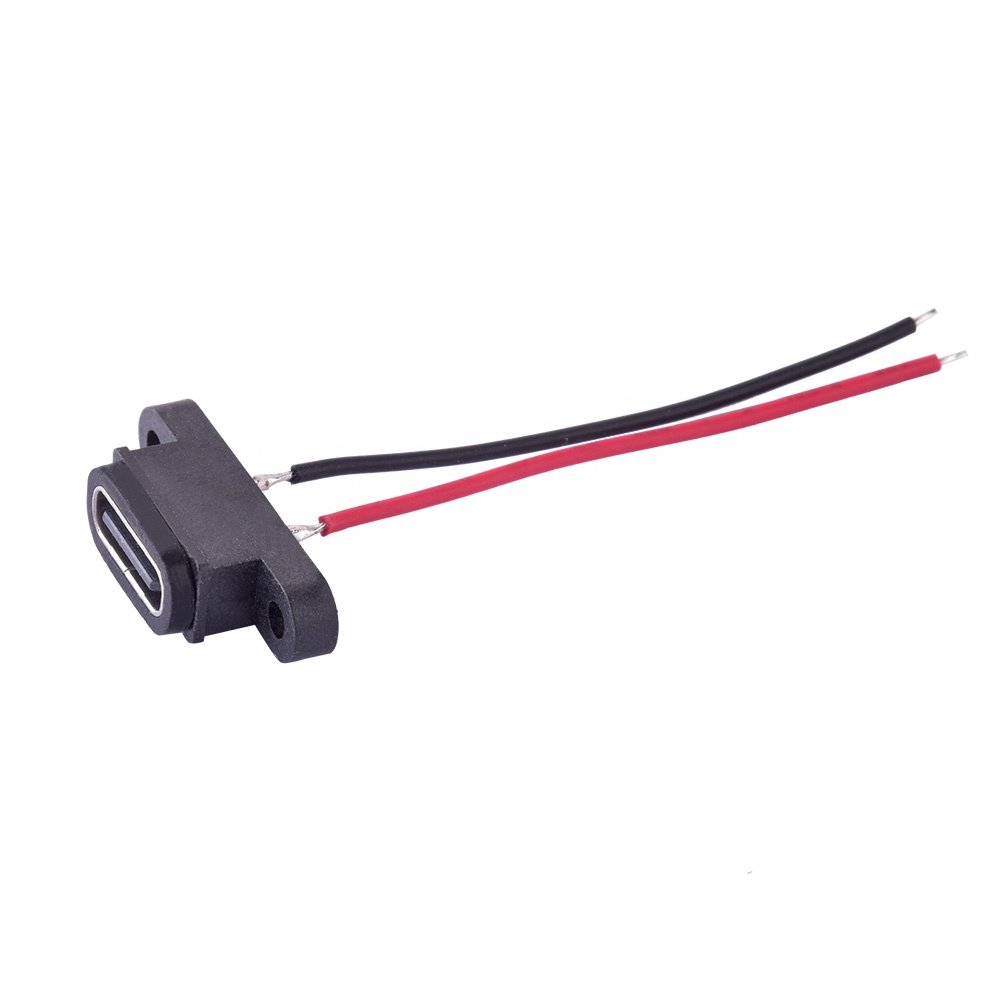 USB C Type Waterproof Connector Type-C 2Pin Waterproofing Connector ipx8