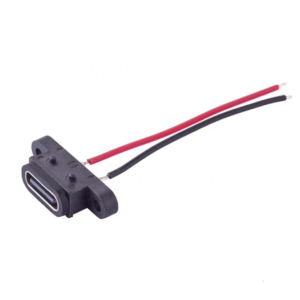 USB C Type Waterproof Connector Type-C 2Pin Waterproofing Connector ipx8