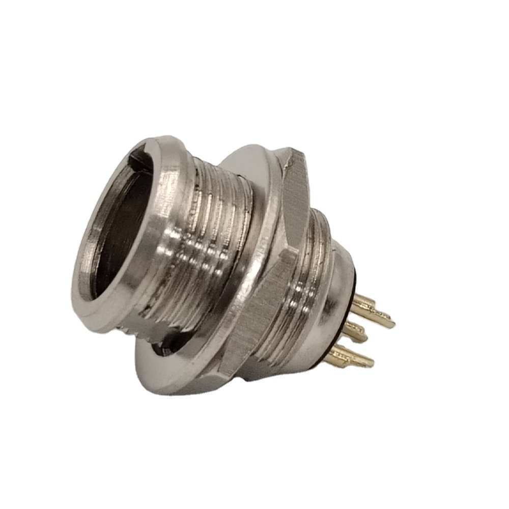 Mini Tiny XLR Socket 3 Pin Panel Mount Copper Contact Pin Mini XLR 3Pin Connector Panel Mount PCB Female Mini XLR 3Pin Socket