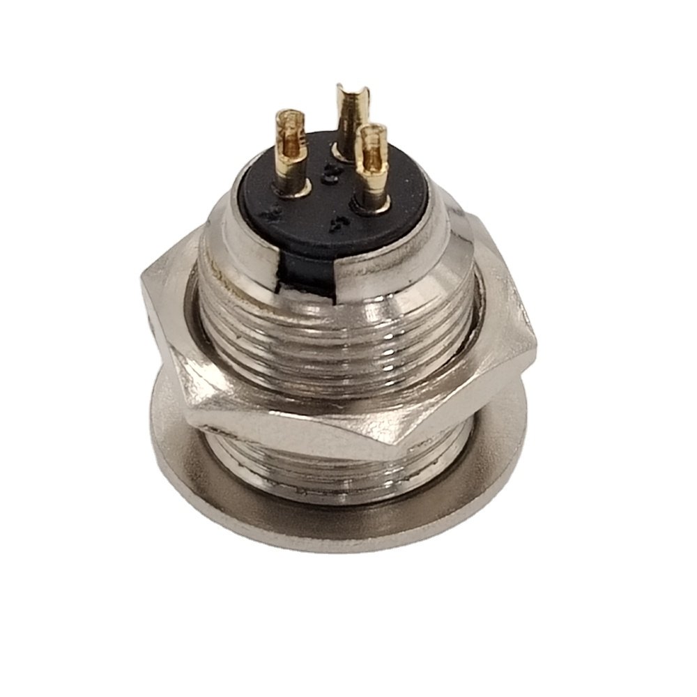 Mini Tiny XLR Socket 3 Pin Panel Mount Copper Contact Pin Mini XLR 3Pin Connector Panel Mount PCB Female Mini XLR 3Pin Socket