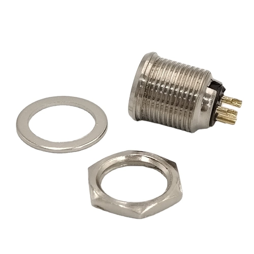 Mini Tiny XLR Socket 3 Pin Panel Mount Copper Contact Pin Mini XLR 3Pin Connector Panel Mount PCB Female Mini XLR 3Pin Socket
