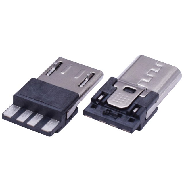 Micro B USB 2.0 Male mounting Connector Plug Solder Type Micro usb socket v8 connector