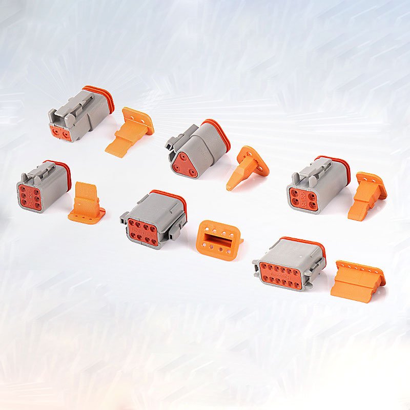 3 Pin Black Female Male DT Waterproof Auto Connector DT06-3S-E005 DT04-3P-E005 Deutsch connector