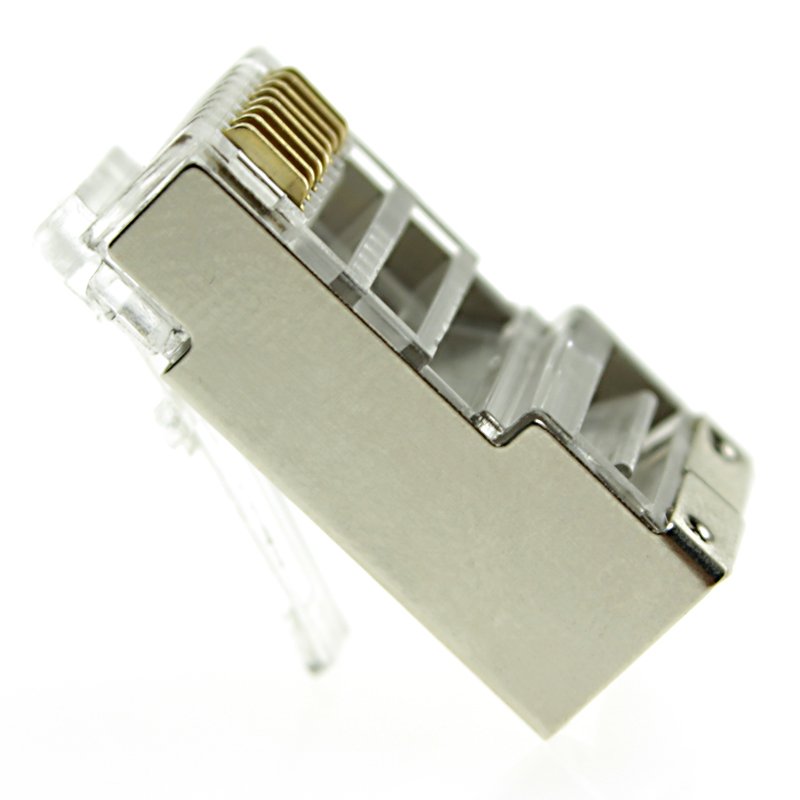 Aipeng factory ethernet cat5e cat6a cable rj45 Shielded FTP modular plug connector