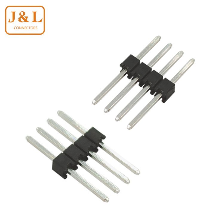 Hot Sale 2.2mm Pitch Straight Header Connector 2-40p DIP Single Row PCB 2.2mm Vertical Male Pin header
