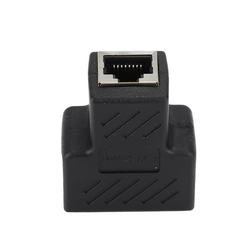 RJ45 1 To 2 LAN Ethernet Network Cable Female Splitter Adapter Connector 8P8C Cable Extender LAN Plug Network Connector