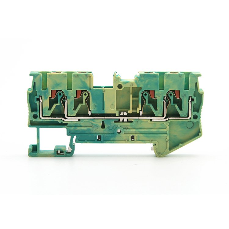 Feed-through terminal block UDK 4 double in double out din rail terminal block connector