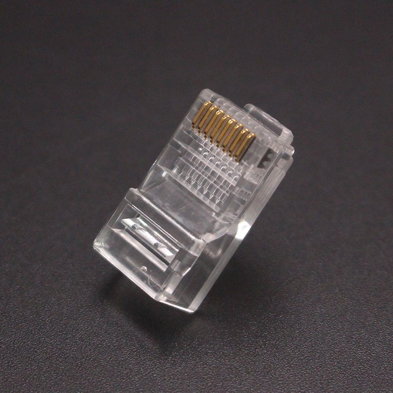 RJ45-100M-1U CCTV Supplier RJ45 Waterproof Connector of Cat5e Cat6 Plug 8 Pin 8