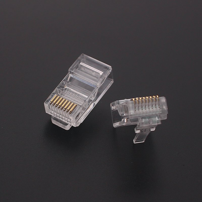 RJ45-100M-1U CCTV Supplier RJ45 Waterproof Connector of Cat5e Cat6 Plug 8 Pin 8