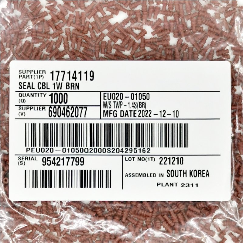 Original KUM High Hardness KPP011-99020 HB010-07020 EU020-01050 Cable Tie Gray Hole Type Wire Seal Connector