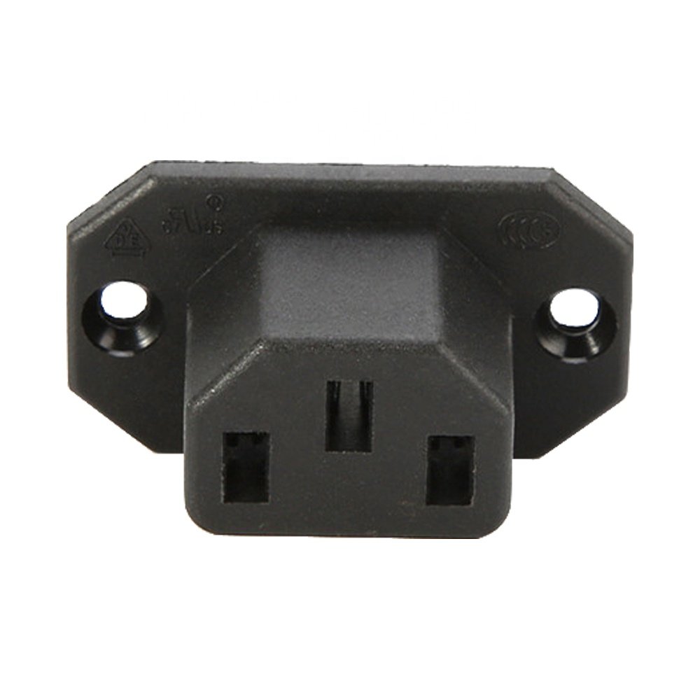IEC 320 C13 Panel Mount Plug Adapter Power Connector Socket