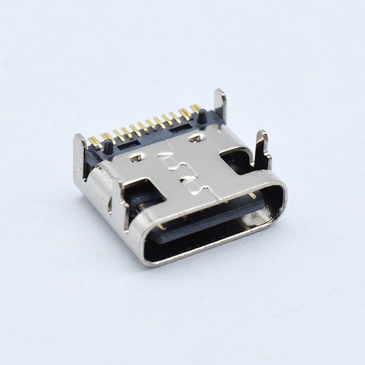 HOT SALE USB-C Type C Female 16 Pin 4 insert board feet C Type SMD USB Connectors