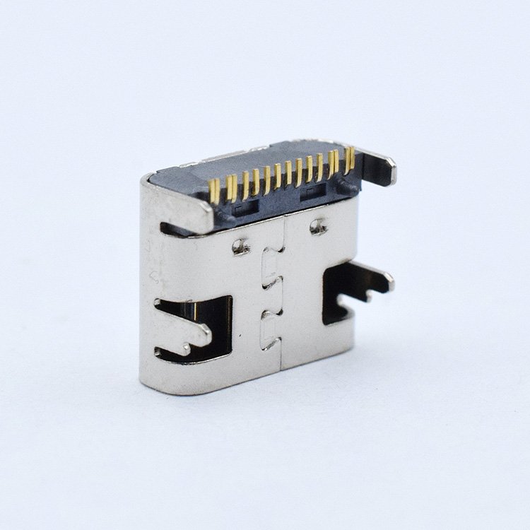 HOT SALE USB-C Type C Female 16 Pin 4 insert board feet C Type SMD USB Connectors