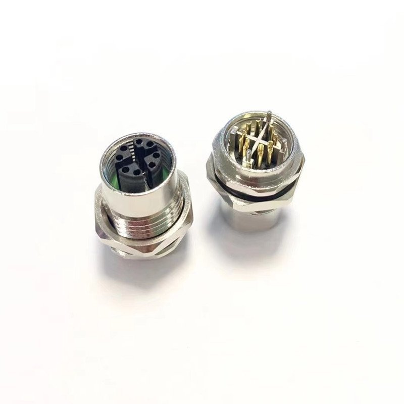 Manufacturer direct selling M12E7 socket female 3,4,5,6,8,12,17Pin circular m12 connectors