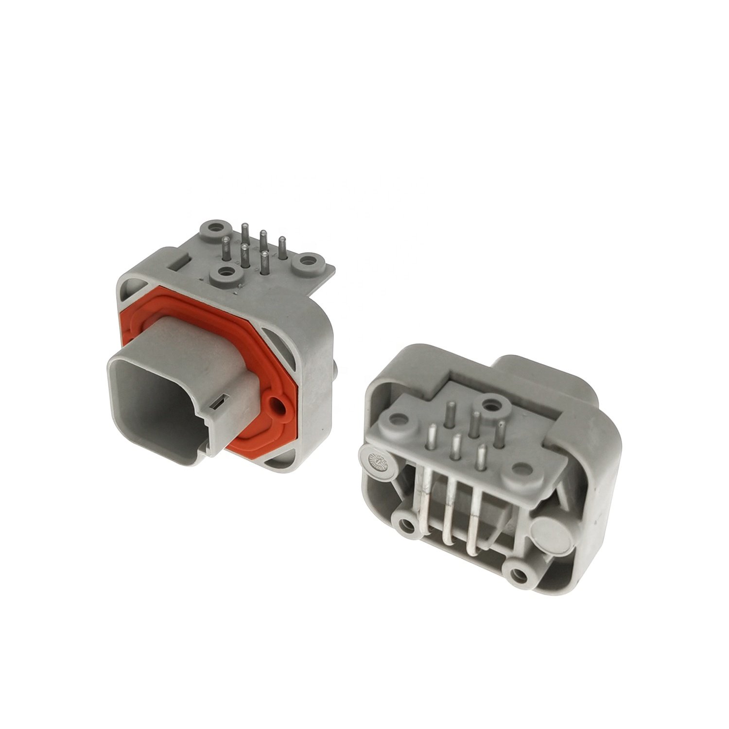 Right Angle Panel Mount Deutsch DT13 Header DT13 Flange Through Hole Socket DT13-6P PCB Connector