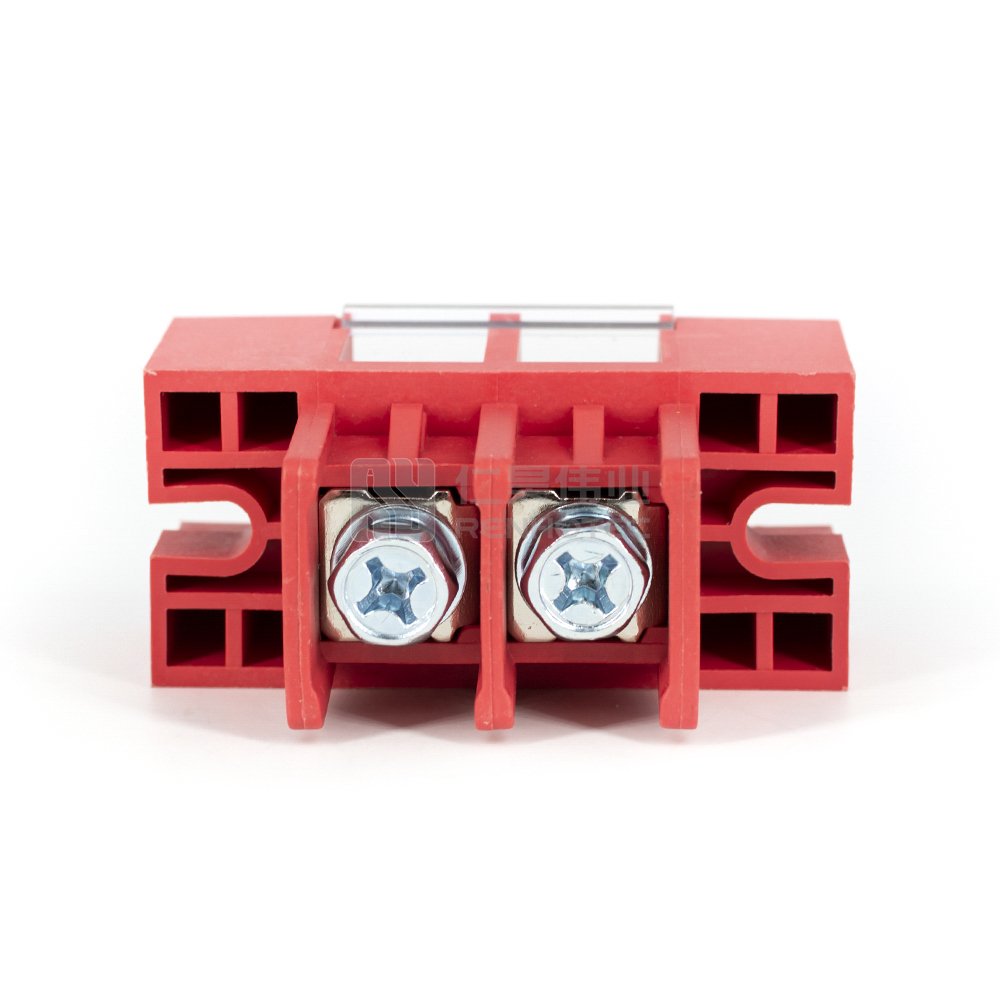 Through Wall High Current 150A Lithium Battery Terminal 2 Pole 50A 100A 150A 180A 200A Screw Copper Connector