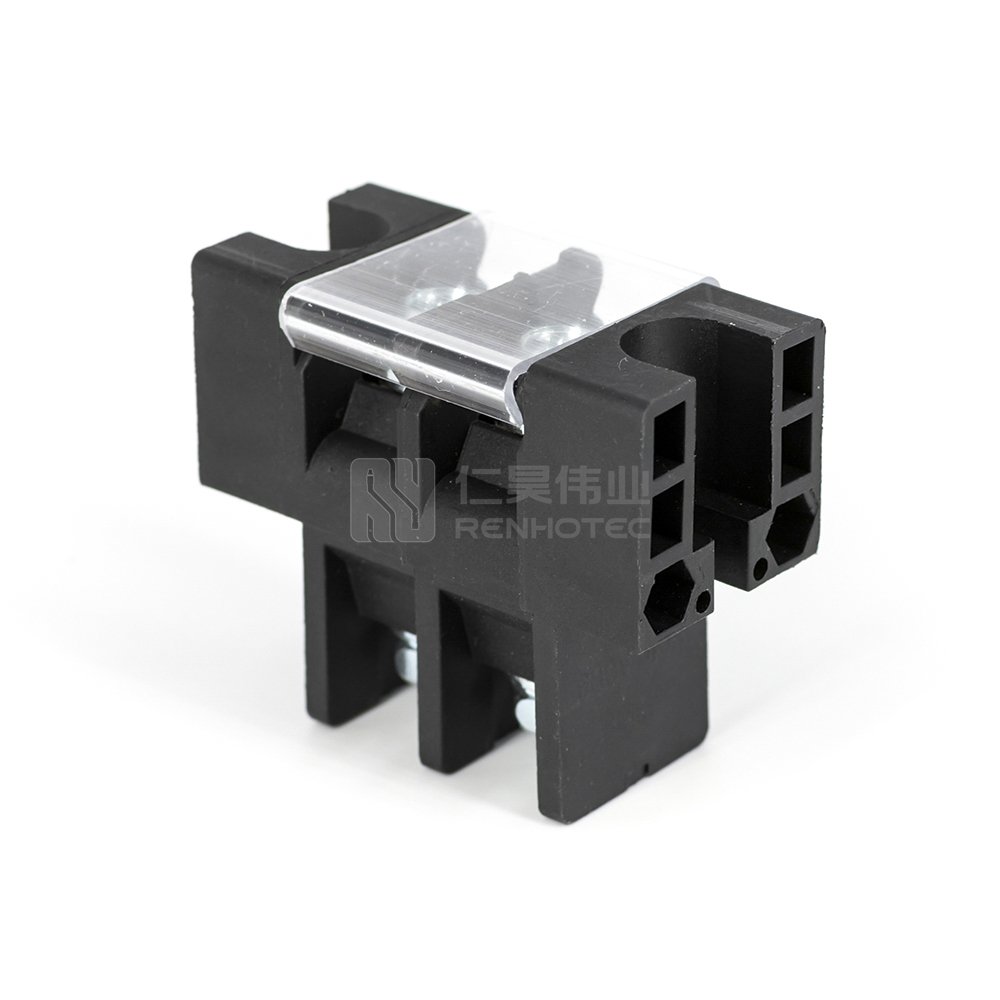 Through Wall High Current 150A Lithium Battery Terminal 2 Pole 50A 100A 150A 180A 200A Screw Copper Connector