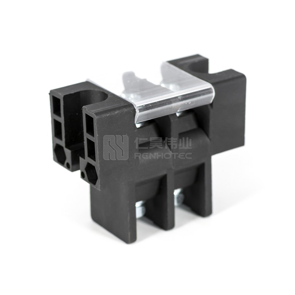 Through Wall High Current 150A Lithium Battery Terminal 2 Pole 50A 100A 150A 180A 200A Screw Copper Connector
