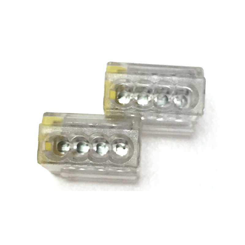 Original 4 Conductor compact push wire Connector for junction boxes