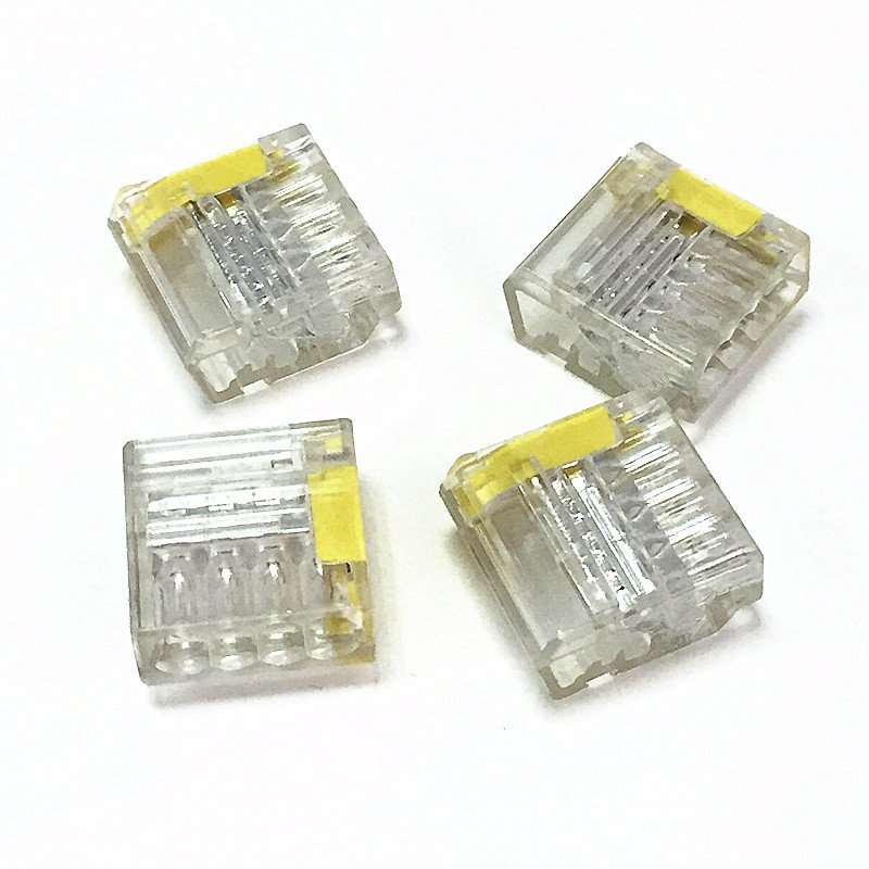 Original 4 Conductor compact push wire Connector for junction boxes
