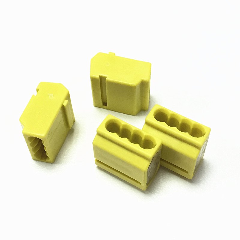 Original 4 Conductor compact push wire Connector for junction boxes