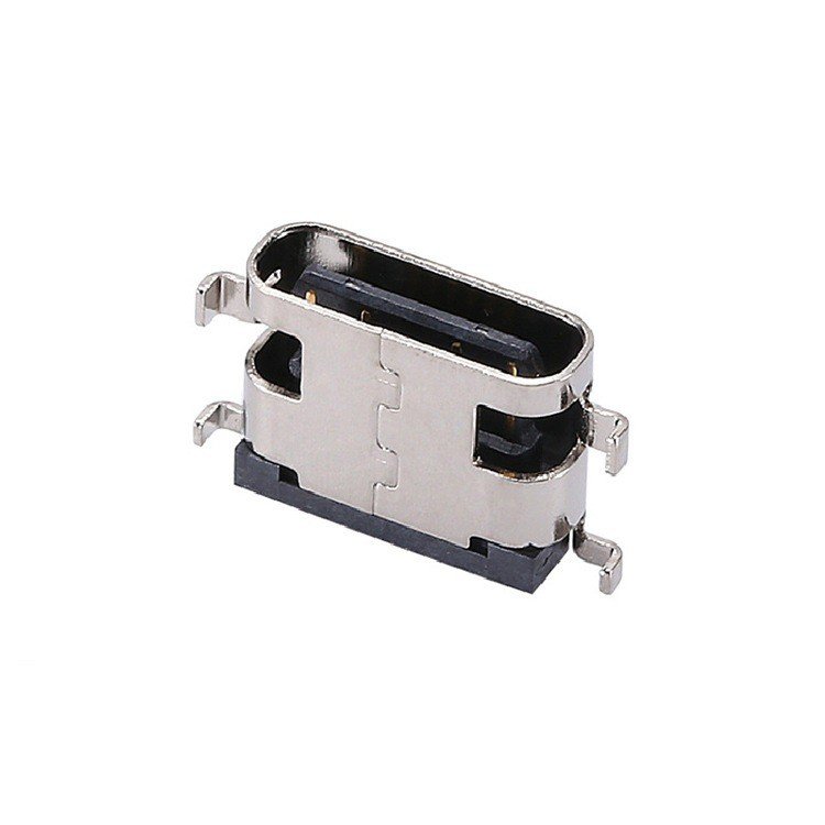 USB 3.1 Type-C 16-Pin Female Socket Conector High Current Horizontal SMT Sinking Plate Mount USB Connector