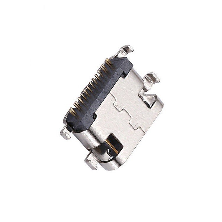 USB 3.1 Type-C 16-Pin Female Socket Conector High Current Horizontal SMT Sinking Plate Mount USB Connector