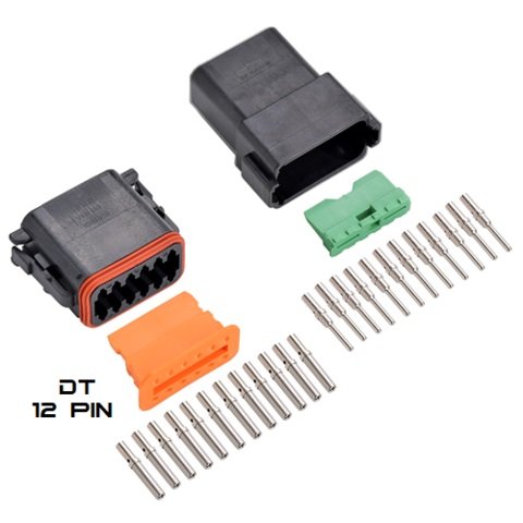 Aichie: In stock Deutsch DT 2 Pin Connector Kit DT04-2P DT06-2S Connector