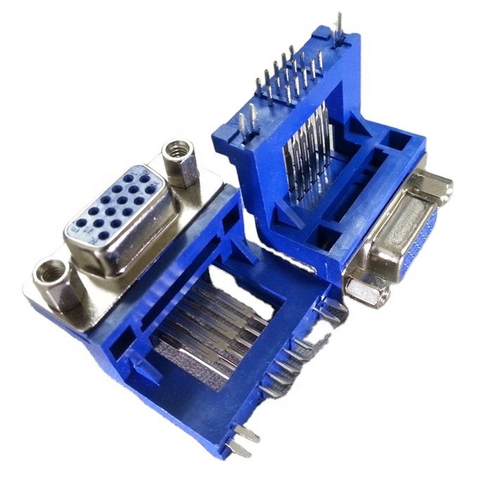 Direct Sale High Bracket D Sub 15Pin Female Connector with Harpoon