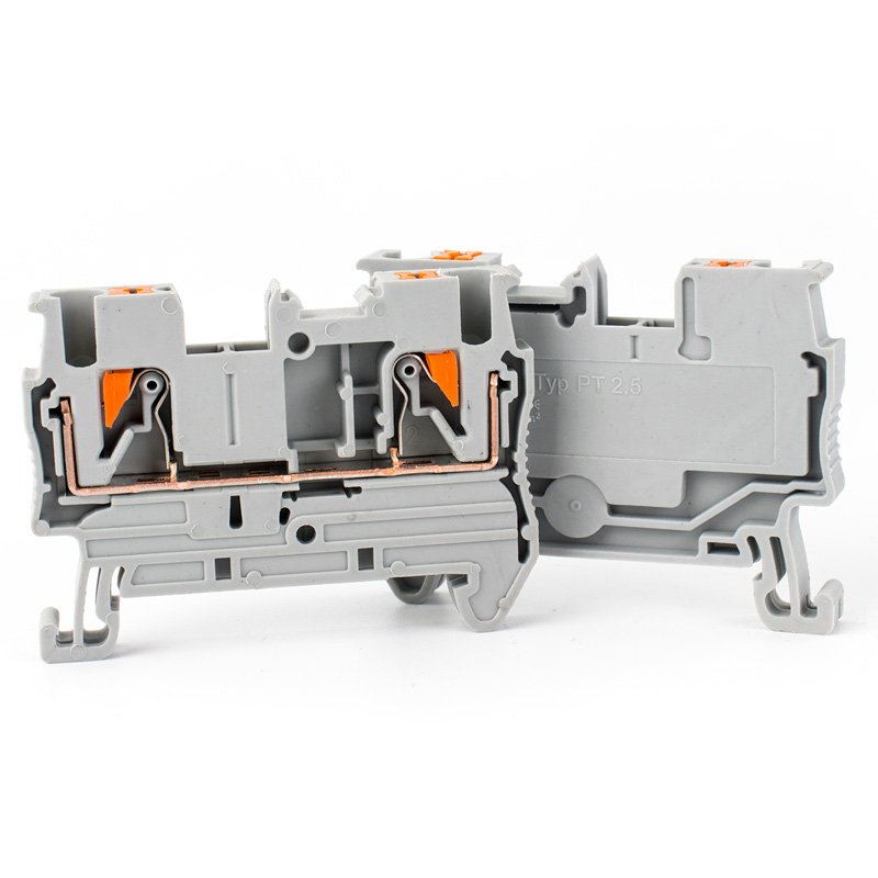 push in terminal block PT2.5 wire connector quick wiring Combined Spring Terminal Din Rail Terminal Block