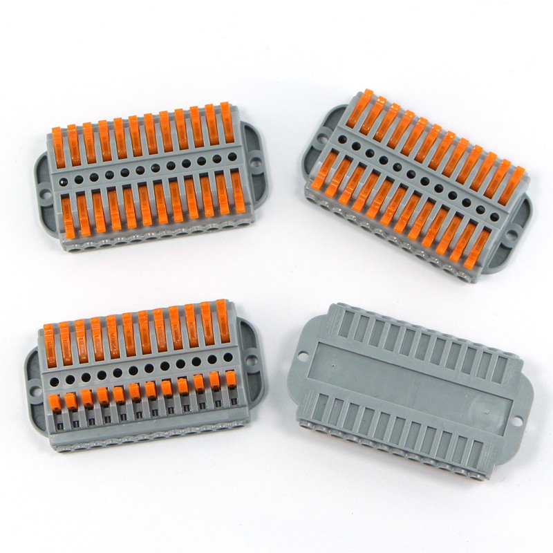 Wholesale 2 in 2 out Small Cable Connector Push In Quick Connection terminal Electrical Multiple Wire Connector
