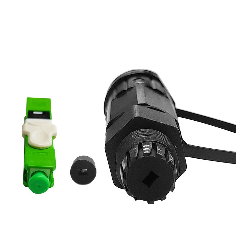 IP68 Waterproof Ftth Drop Cable Outdoor Fiber Optic Cable Assemblies Mini H SC Fast Connector