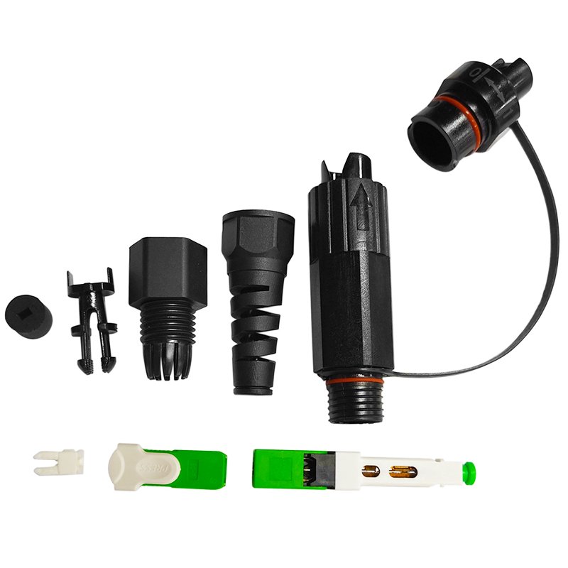 IP68 Waterproof Ftth Drop Cable Outdoor Fiber Optic Cable Assemblies Mini H SC Fast Connector
