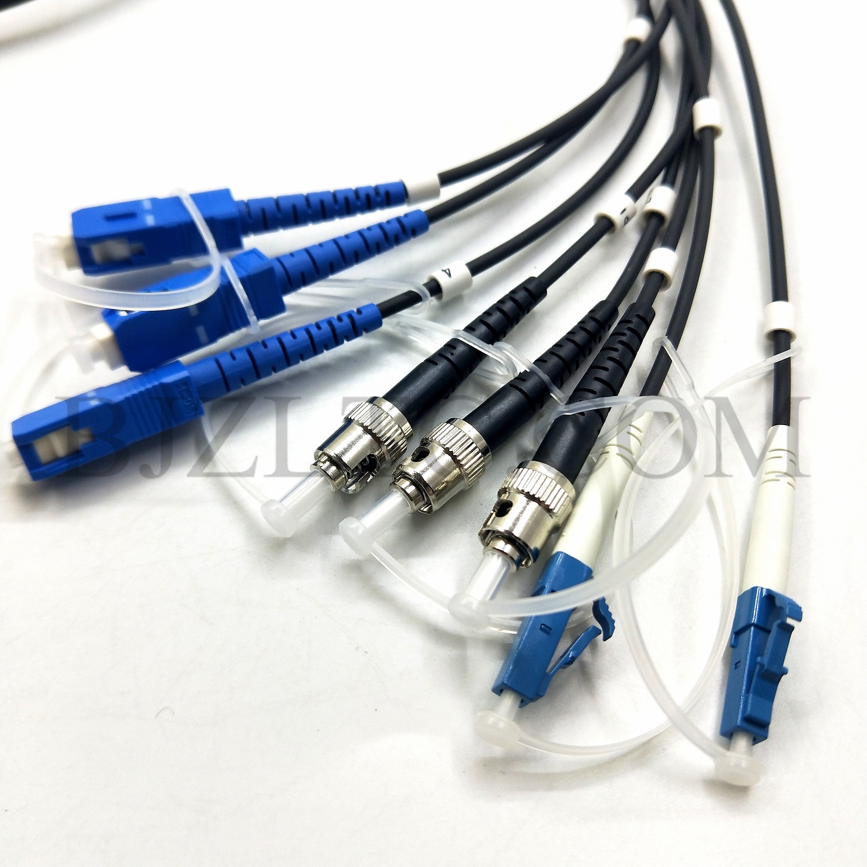 ZLTC D38999 Series standard circular connectors 15# 8Cores Socket fiber optic cable Assembly