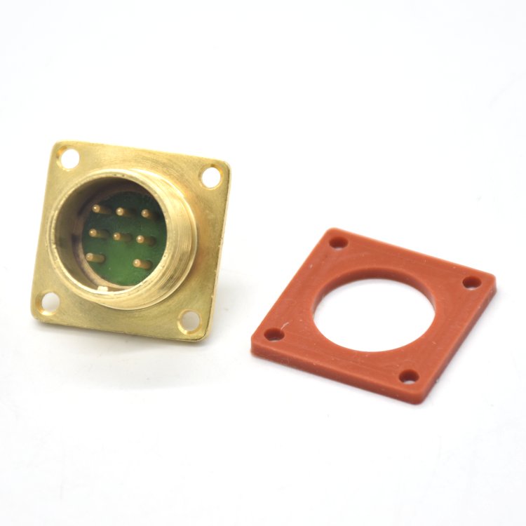 8 pin round sealed DC high temperature resistant flexible alloy aviation glass sealed connector