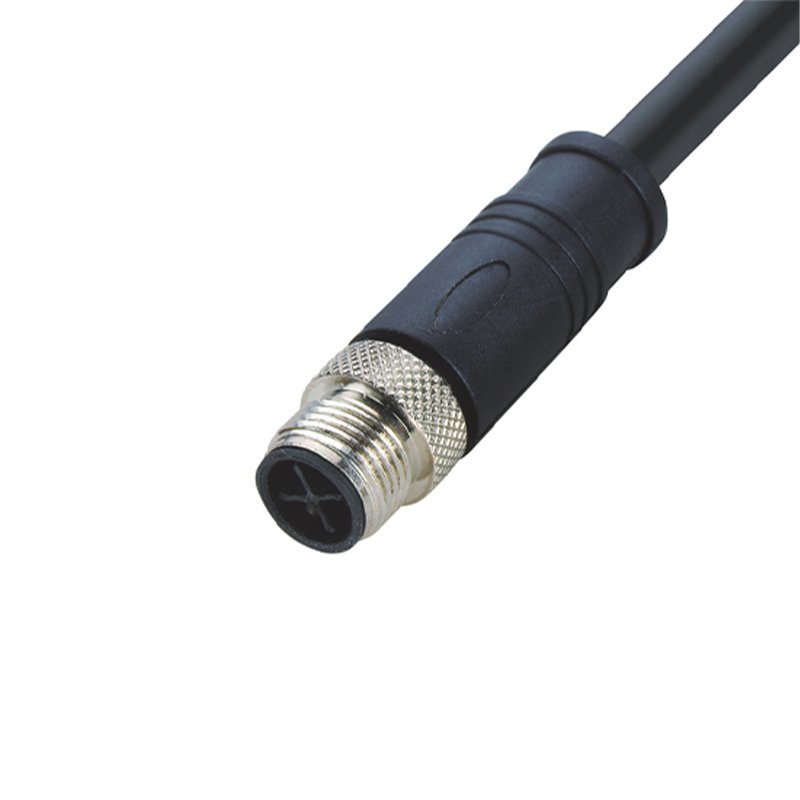 M12 Male S coding 4Pin Straight Connector