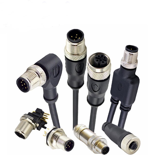 M12 Male S coding 4Pin Straight Connector