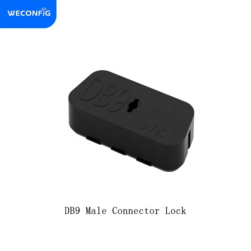 DB9 connector lock, Serial RS232 VGA Port Blocker, DB9 Blocker, (100blockers plus 2keys)