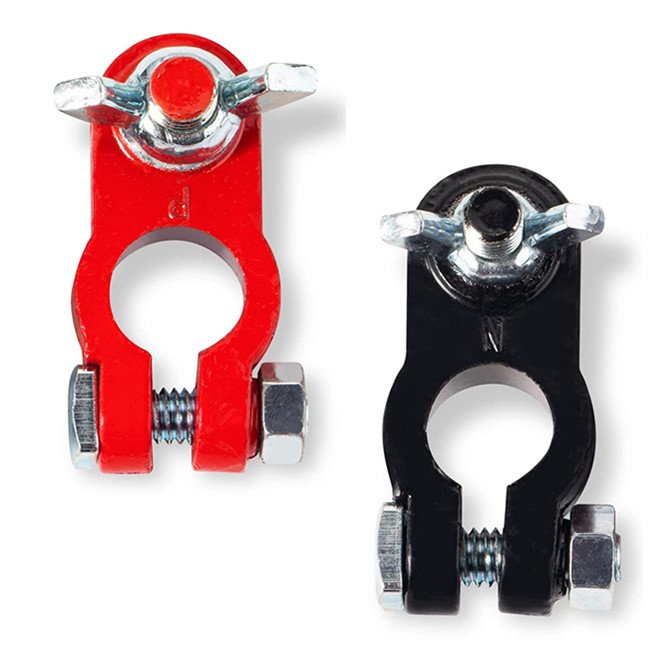universal quick release battery terminal wire connector truck boat auto battery terminal color coded clamp connectors