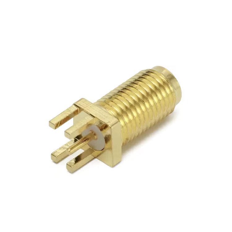 Hot sale Edge Mount PCB mount SMA-KE Off-set foot Female Connector