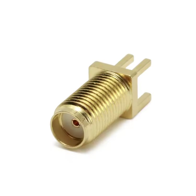 Hot sale Edge Mount PCB mount SMA-KE Off-set foot Female Connector