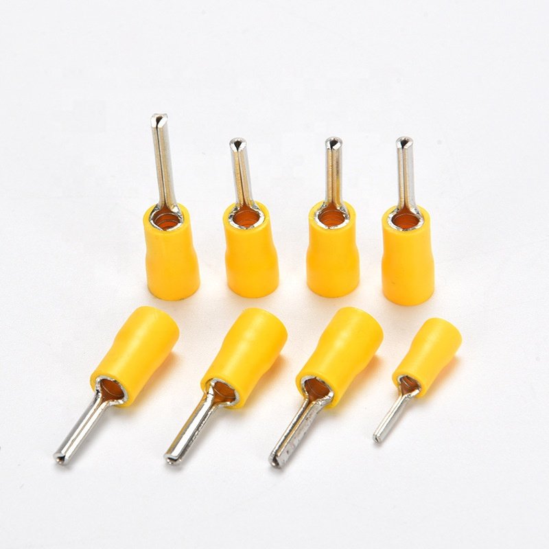 Pin Insulated Cord End Connector Connecting Cable ISO9001 Cold Terminals Lug Crewel Tube Per-insulator Terminal Copper and PVC