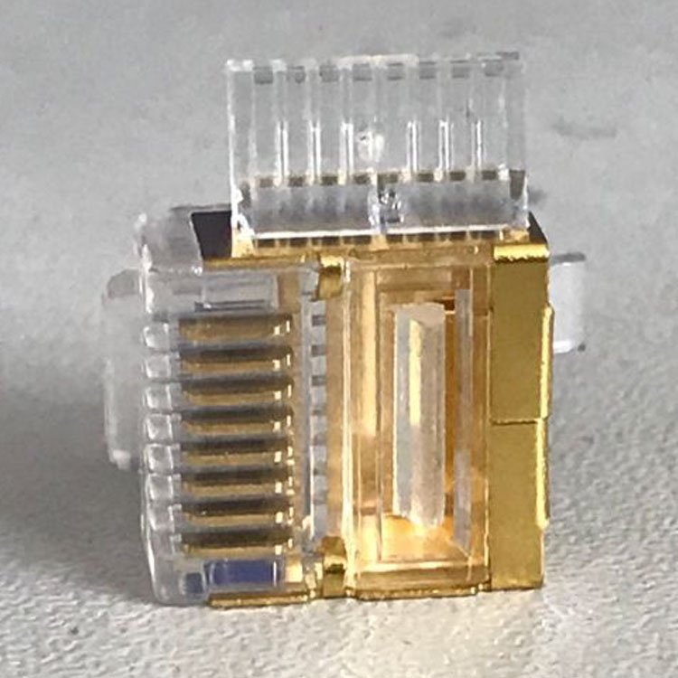 CAT6 Terminal 8p8c Networking Connector Cat7 Rj45 Plug Cat6 Shielded Rj45 Plug for Computer Transparent CAT 6 Rj45 Plug CN;GUA