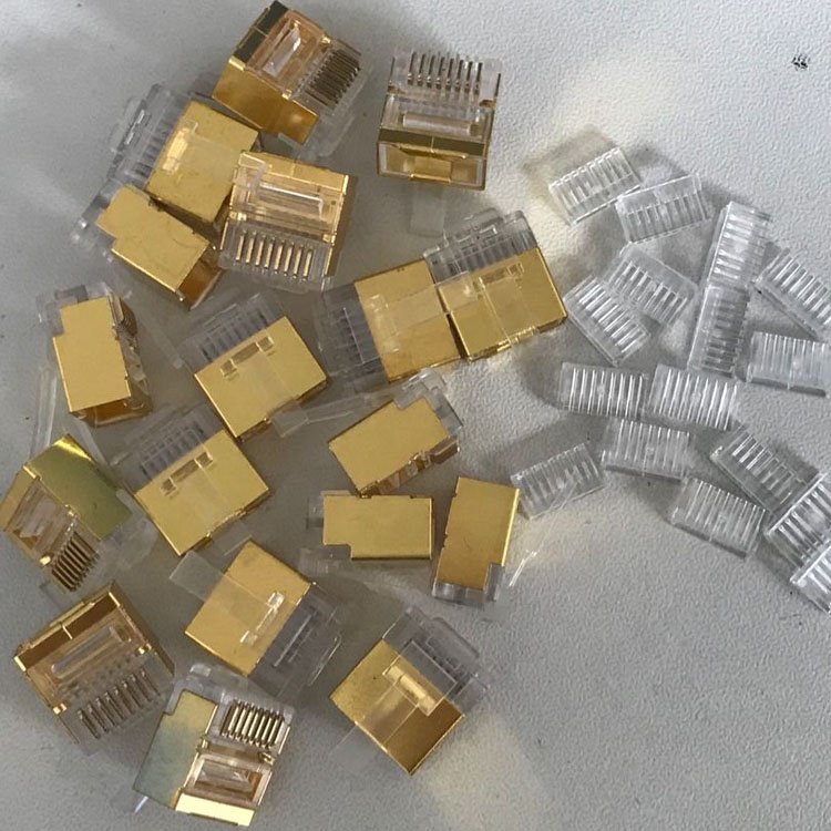 CAT6 Terminal 8p8c Networking Connector Cat7 Rj45 Plug Cat6 Shielded Rj45 Plug for Computer Transparent CAT 6 Rj45 Plug CN;GUA