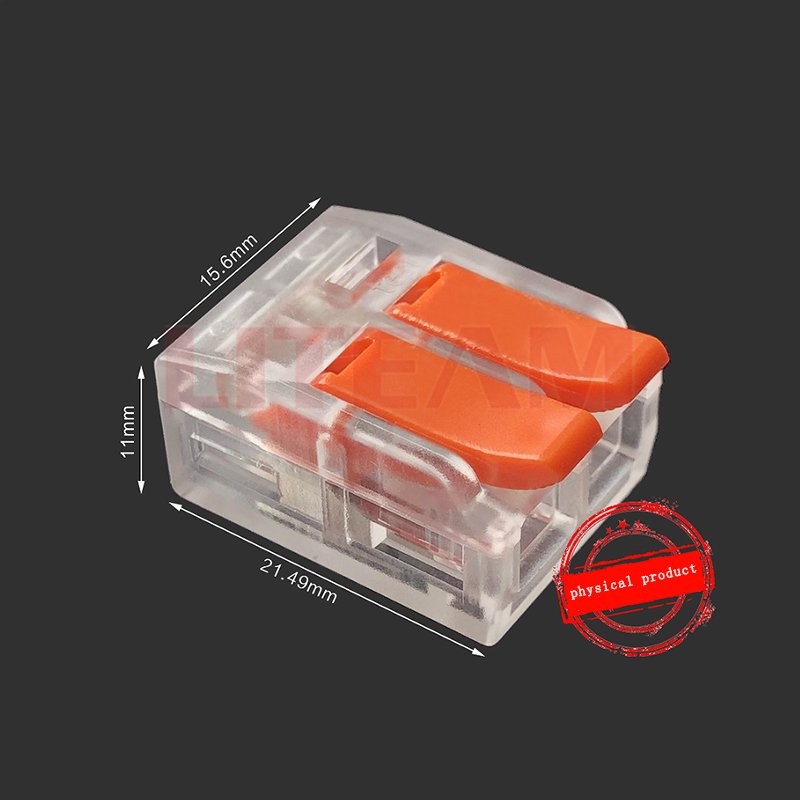 LT-412 wire connector quick connector 2 hole 1 in 1 out terminal push in wire