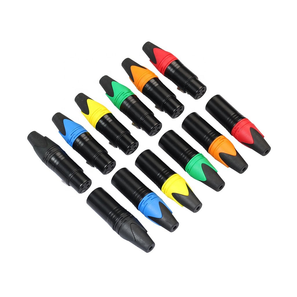 SHENZHENTP Colored 3 Pin Male To Female XLR Connector