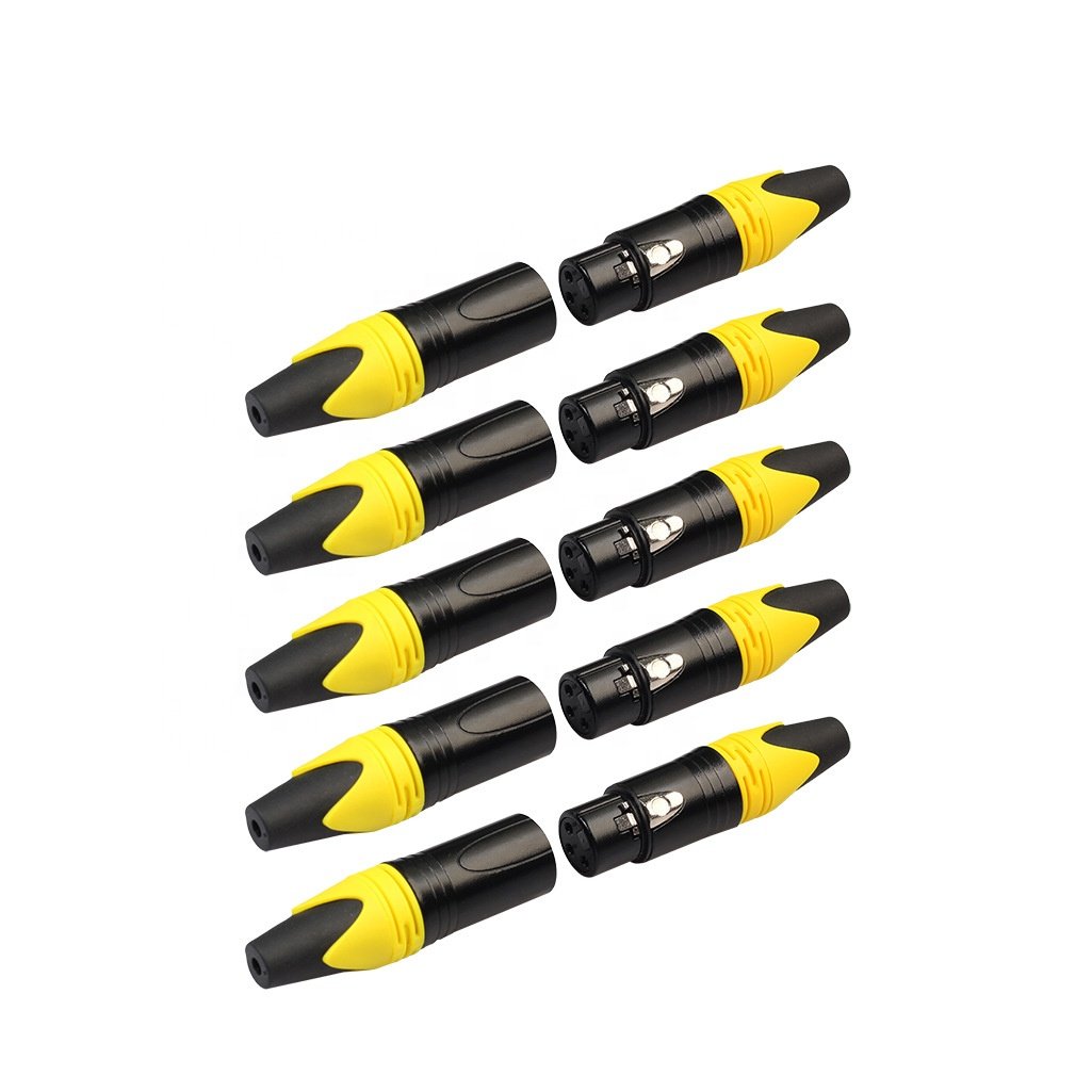 SHENZHENTP Colored 3 Pin Male To Female XLR Connector